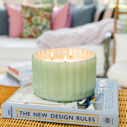 Sweet Grace Collection Candle #065: Three-wick candle with soy-blend wax. Available sizes: 15.8 oz and 21.6 oz.