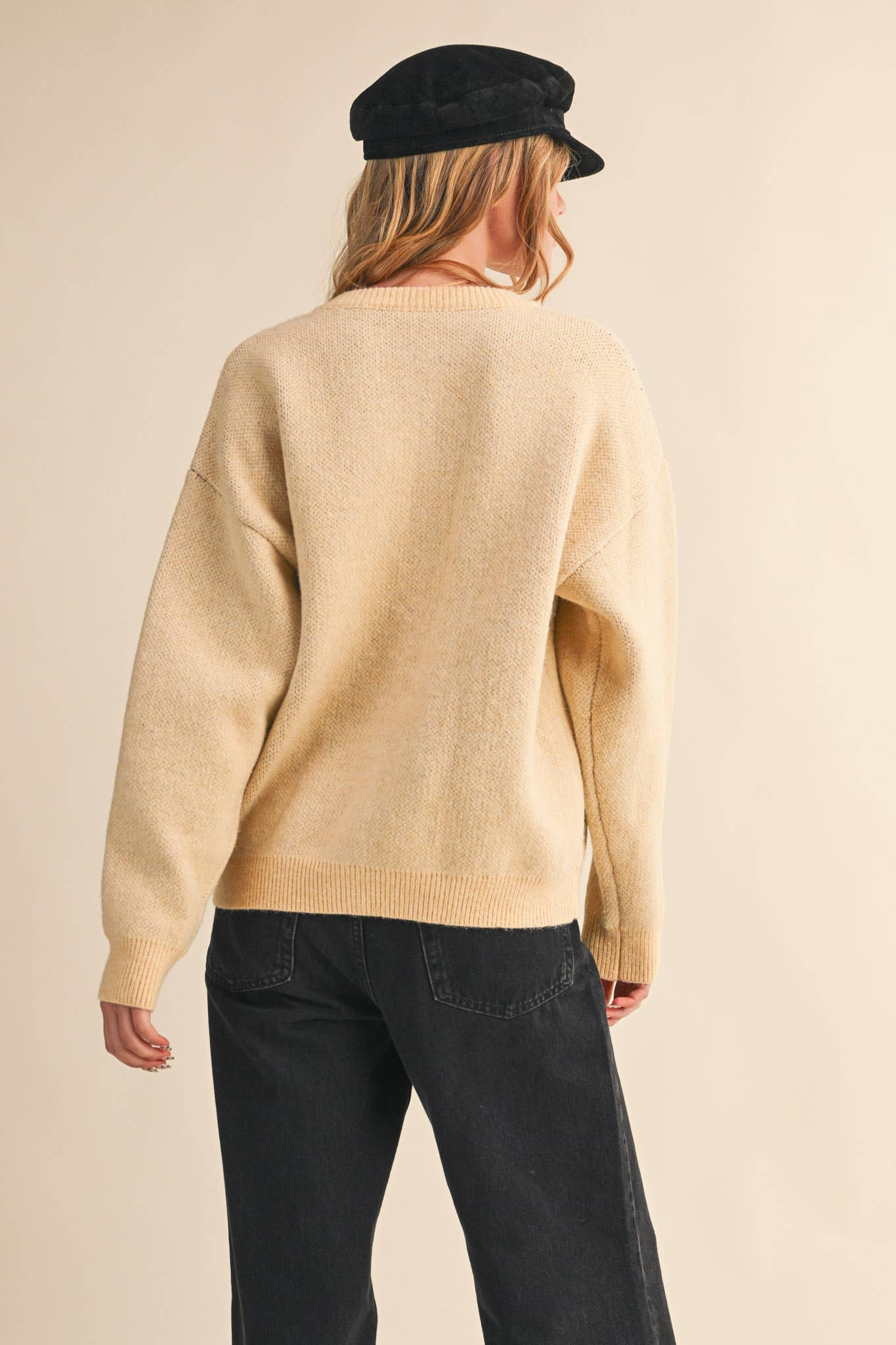 Knit Dog & Star Sweater Cardigan