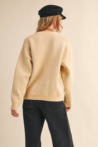 Knit Dog & Star Sweater Cardigan