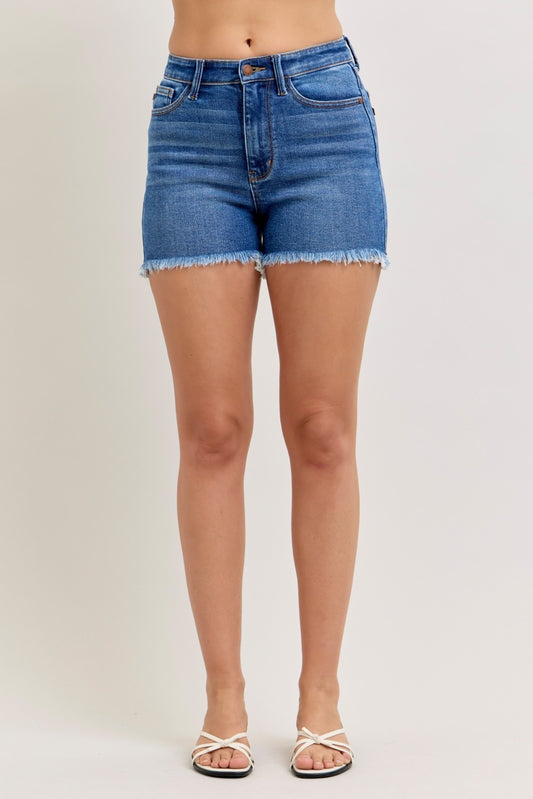 Judy Blue HW Slim Shorts