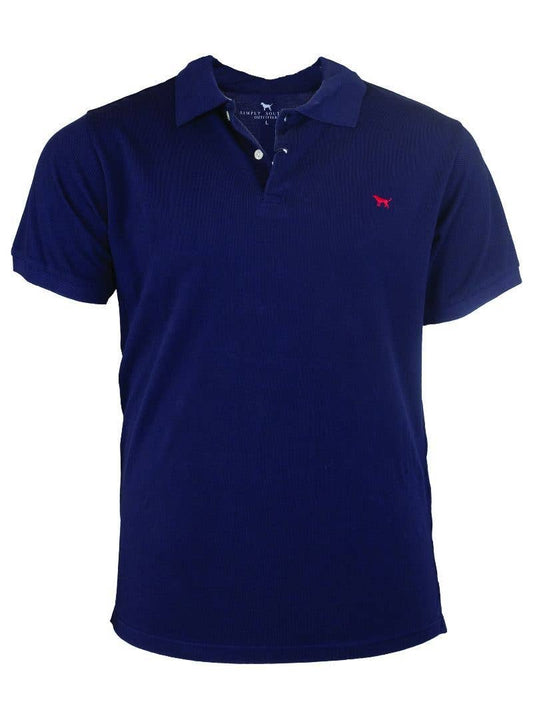 Men's Navy Collared Polo
