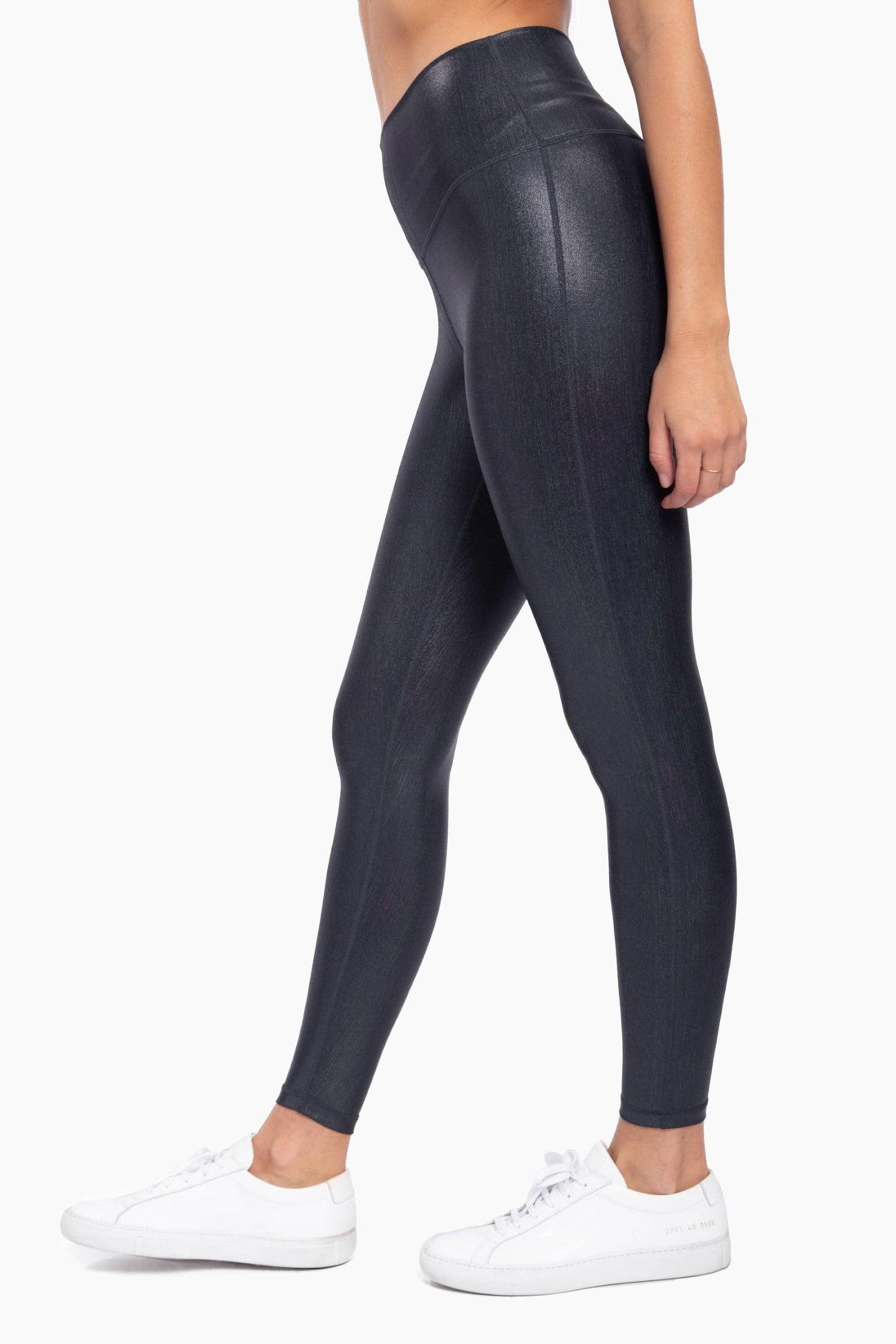 Iridescent Holo Foil High-Waisted Leggings