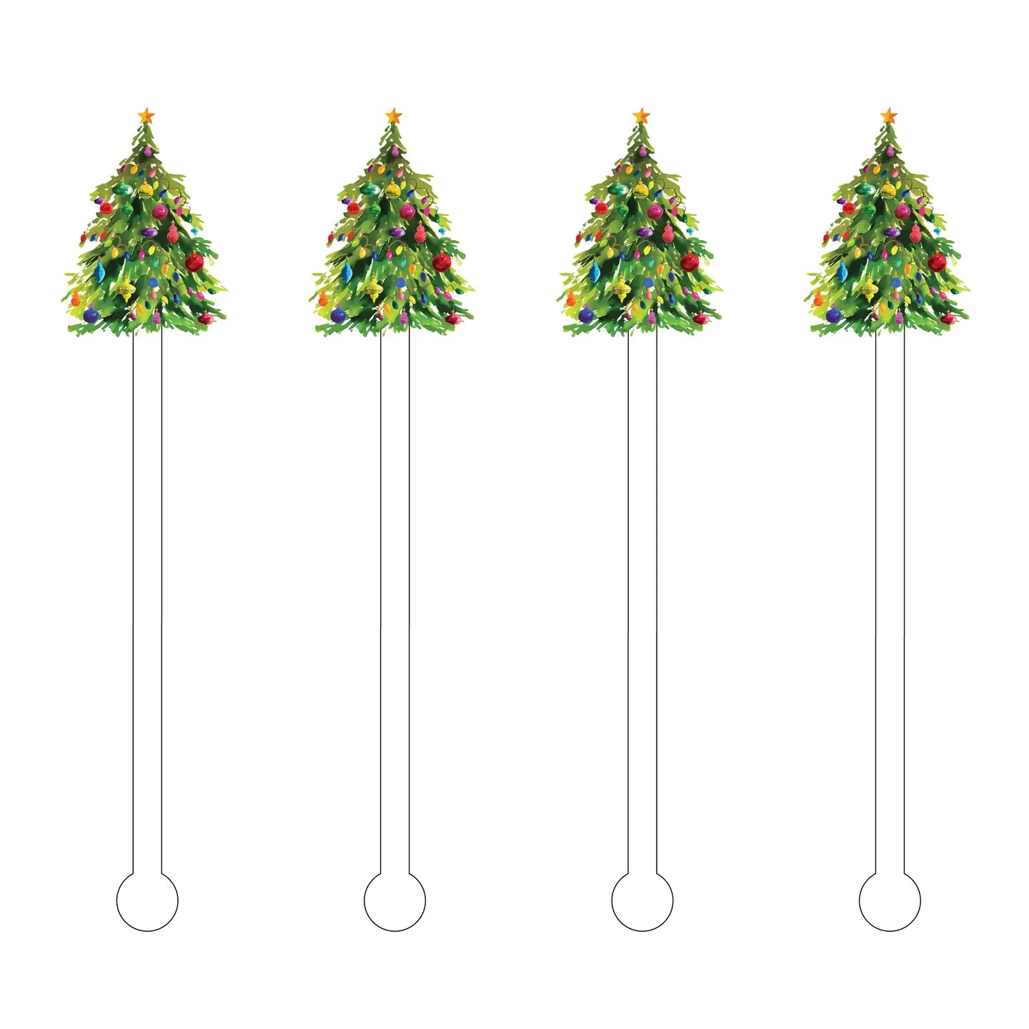 Classic Christmas Tree Stir Sticks