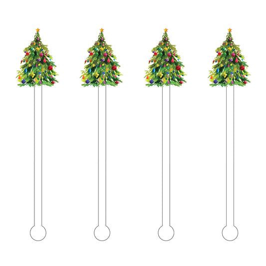 Classic Christmas Tree Stir Sticks