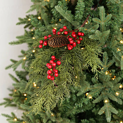 29in Superior Real Touch Mix Cedar Branch with Red Berries; available in 29 inches.