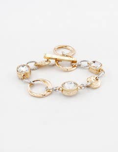 Kendra Gold Clear 2-Strand Bracelet Set