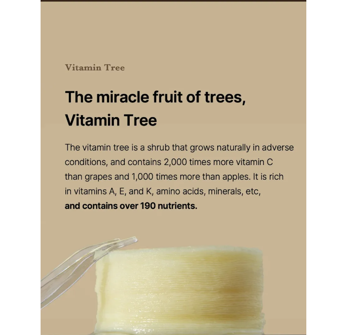 Beige graphic for MEDICUBE Deep Vita C Pads Brightening, rich in vitamin C and 190+ nutrients. Available in multiple sizes.