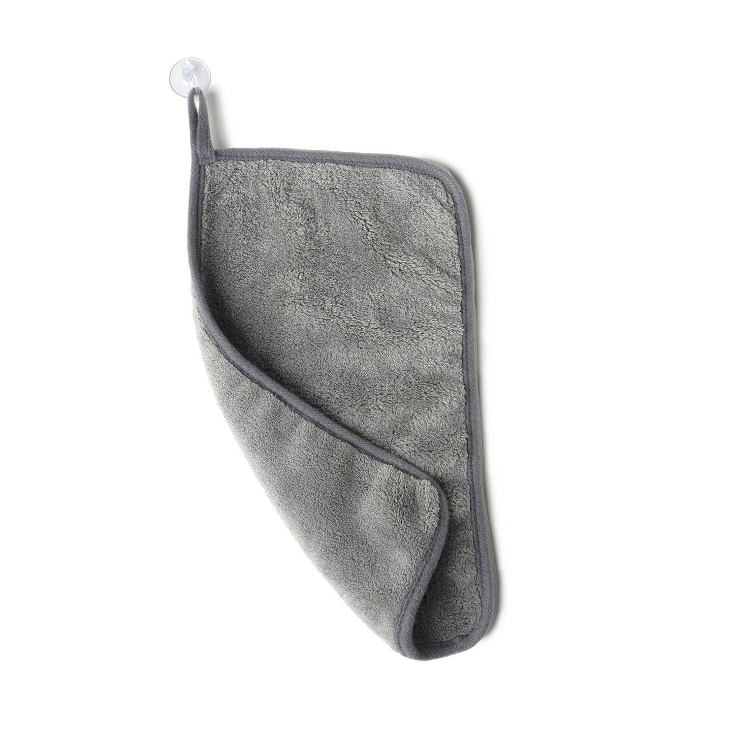 Gray Lemon Lavender Water Works Make-up Removing Towel, dark edges, soft microfiber; available in various sizes.