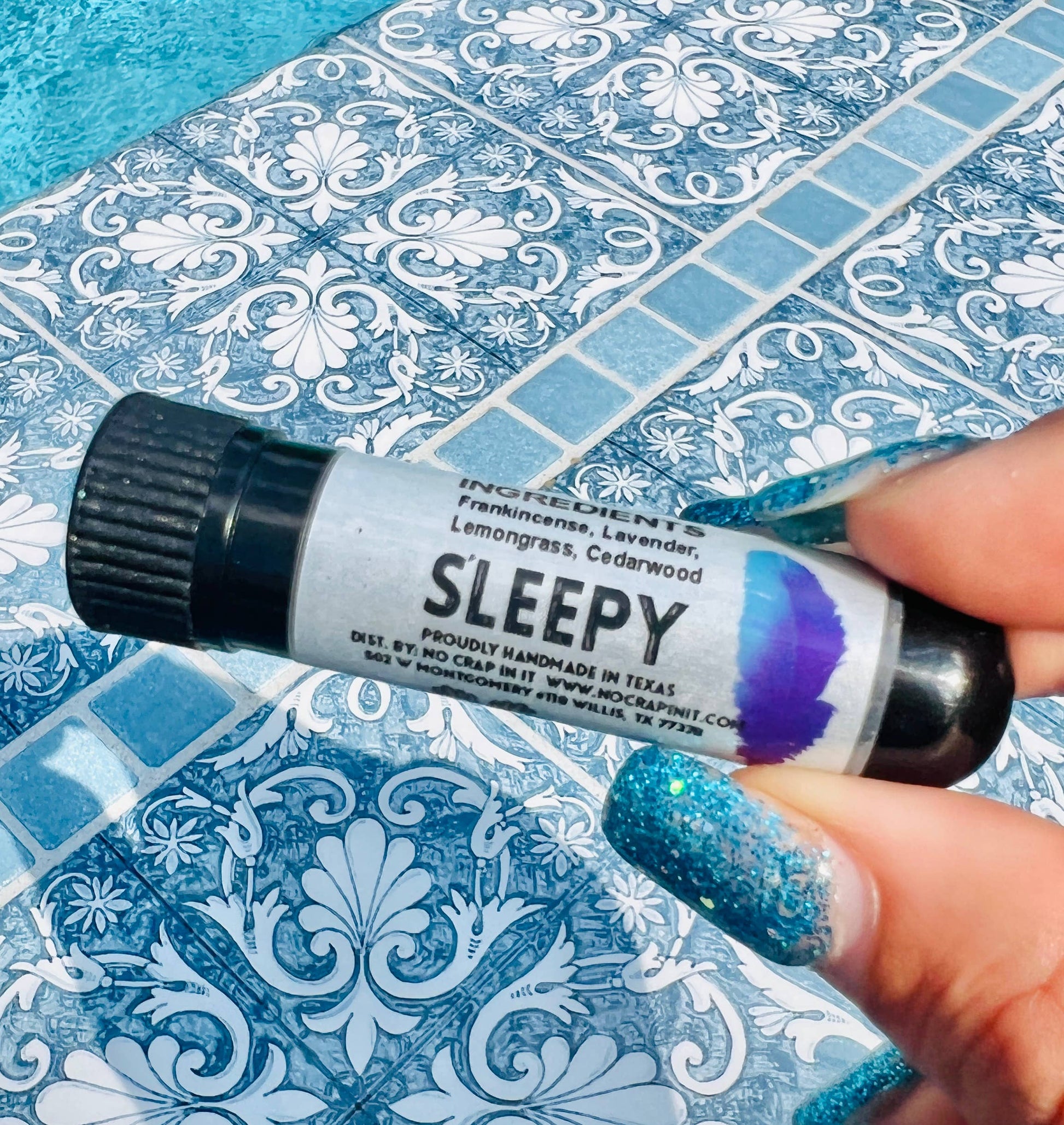 A small tube labeled "Inhalers: Pirate," essential oil inhaler for wellness and immune support. Available in standard size.