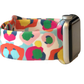 Multicolored cheetah Apple Watch fan 42 to 44 mm. It has white background with pink, green, hot pink , and blue.