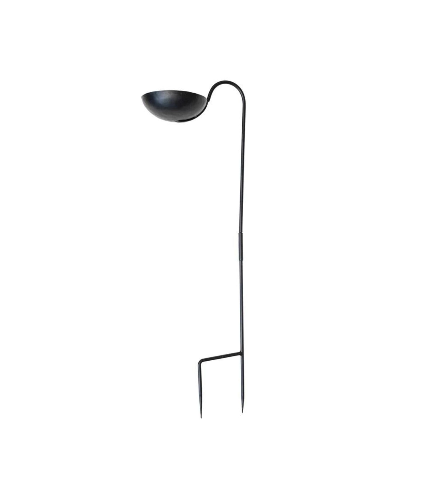 Black Metal Bird Feeder Yard Stake