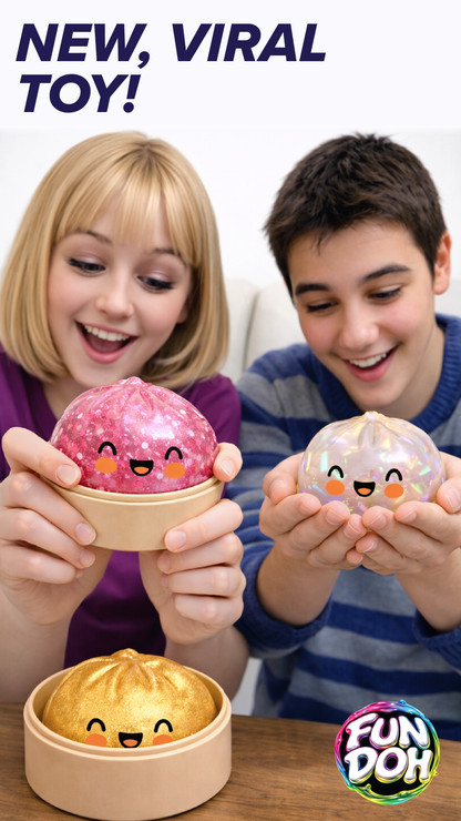 Fun Doh 4" Mystery Dumpling Squish Toy