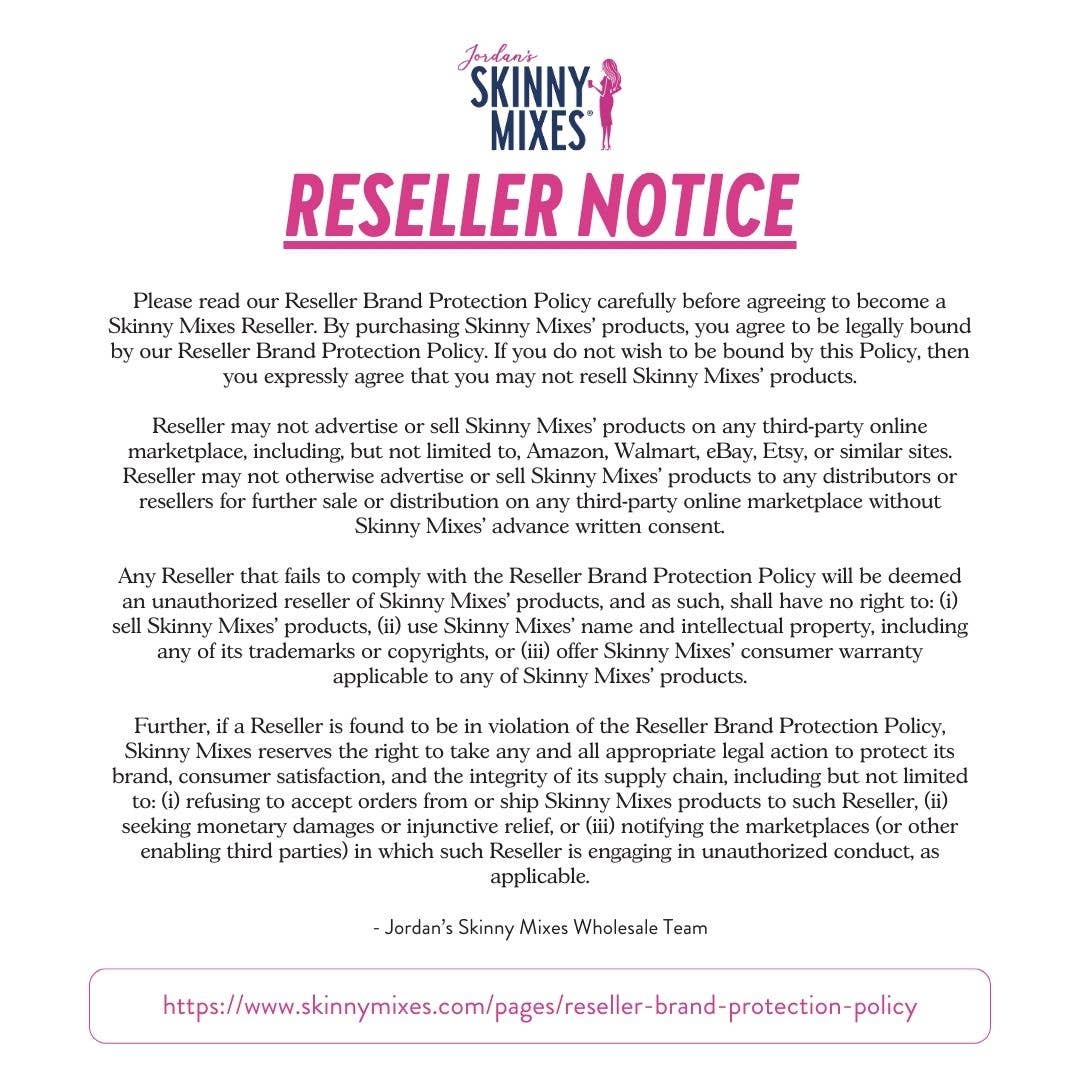 Sugar Free Sour Fairy Dust Syrup reseller notice; keto-friendly. Sizes: not specified. Unauthorized resale/ads prohibited. Website shown.