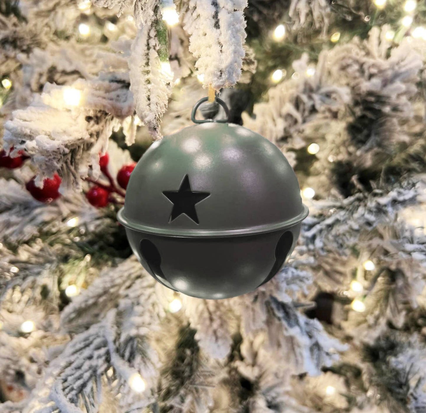 Jingle Bell Ornaments (Green) - 3 Pack