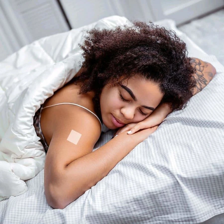 Awaken Her Female Libido Patch - Desire &amp; Energy Support: 1-Pack, small adhesive patch shown on upper arm. Available in one size.