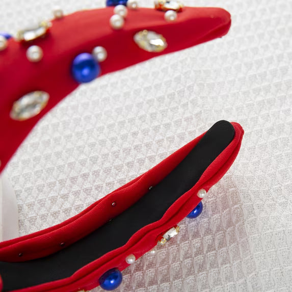 Patriotic Pearl & Rhinestone Headbands