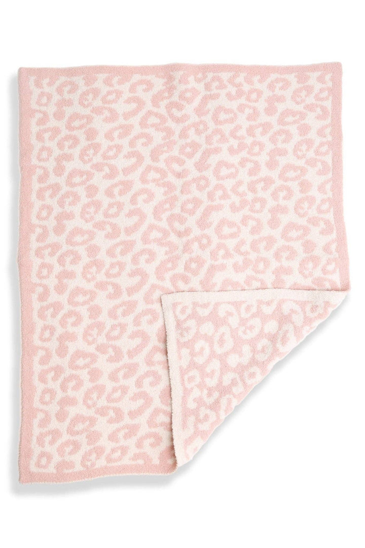 Beige and white leopard print microfiber children&