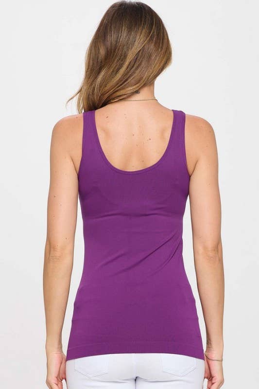Reversible V or U Neckline Seamless Tank in Sea Foam, available in OS.