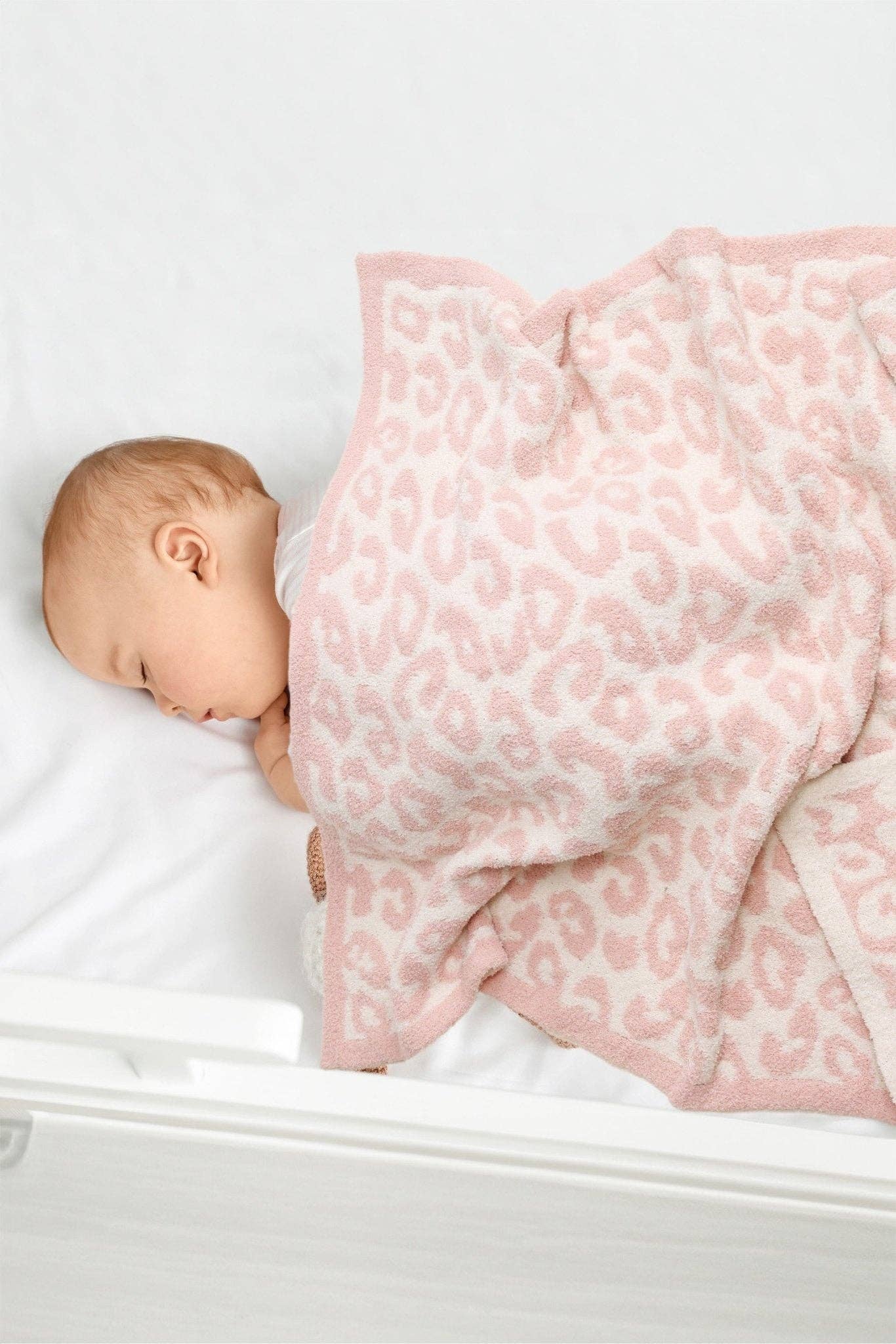 Super Lux Children's Leopard Blanket: Beige