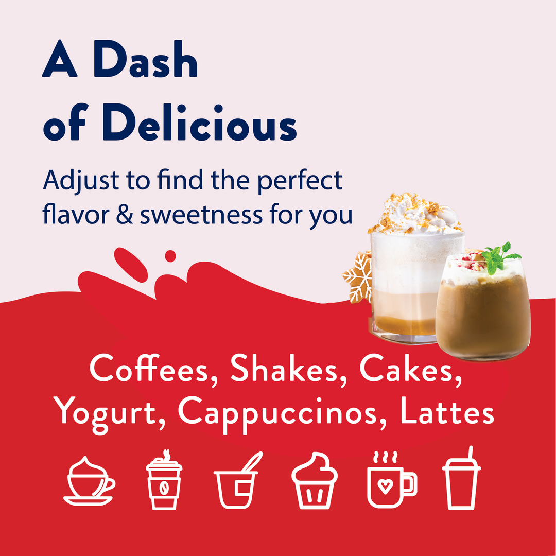 Happy Holidays Syrup Trio advertisement.
