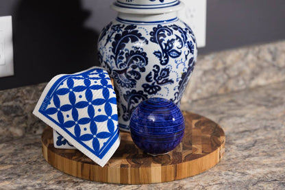 Blue and White Swedish Cloth
