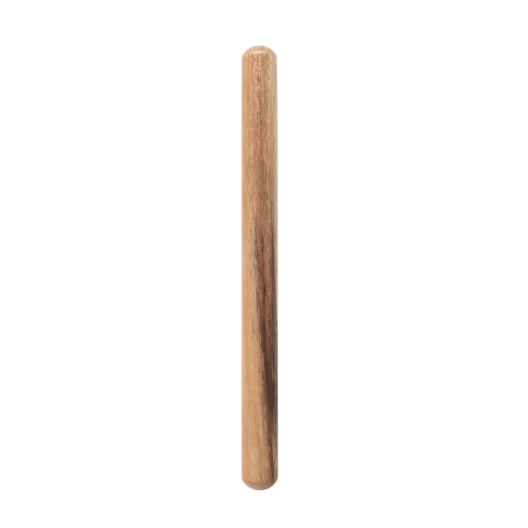 Suar Wood Rolling Pin, Natural: 15-3/4"L x 1-1/3"W, simple cylindrical design, smooth texture.
