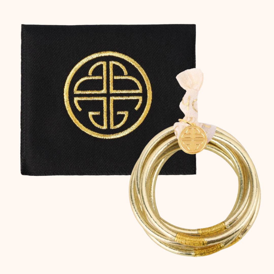 Set of 6 Etoile All Weather Bangles®; comes with black embroidered pouch. Available in small, medium, and large sizes.
