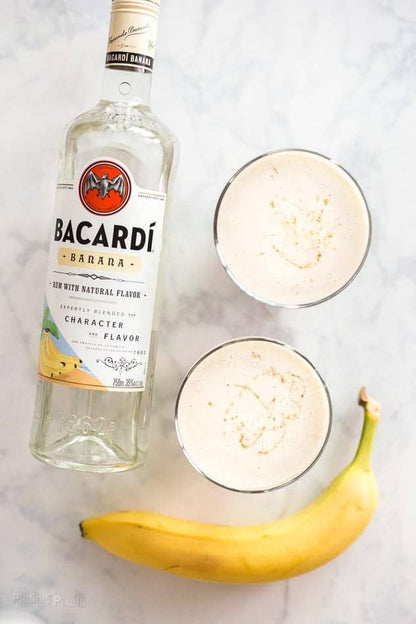 750ml Bacardi Banana rum bottle.
