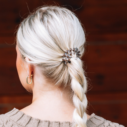 Morning Brew Large Hair Ties secure a loose braid; available in multiple sizes.