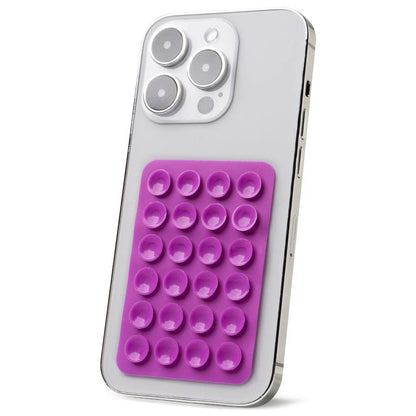 Modern Monkey Tentacle Tech Suction Phone Mount: purple, 24-bubble pop-it fidget toy/holder. Available in multiple sizes.