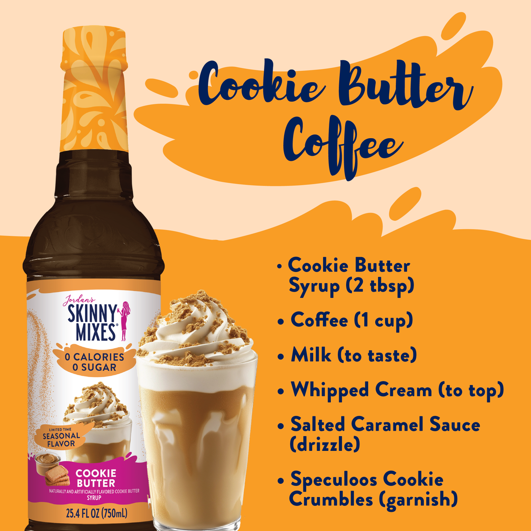 Sugar Free Cookie Butter Syrup bottle.