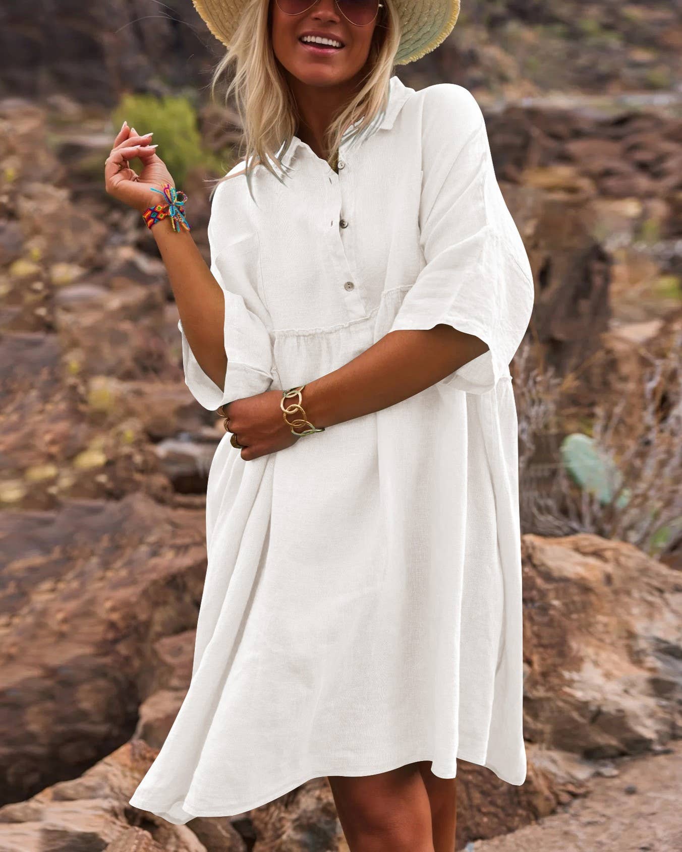 Polo Collared Resort Dress