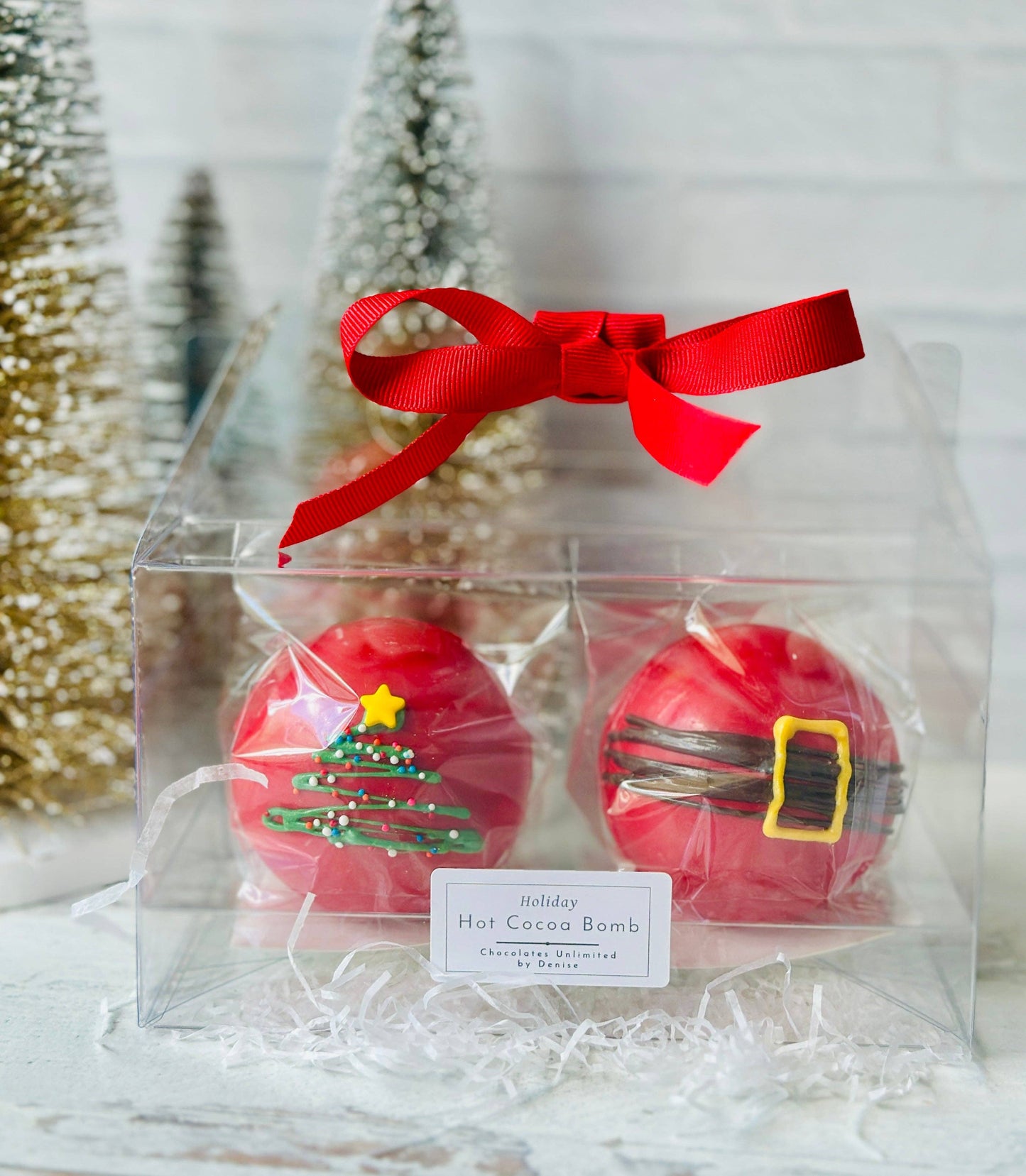 Santa Themed Cocoa Bombs: Both Designs / Single Pack