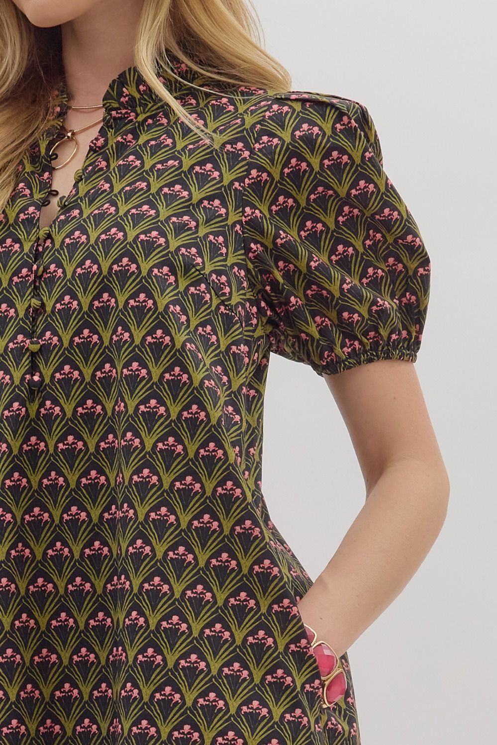 Susie Floral Print Ruffle Hem Midi Dress