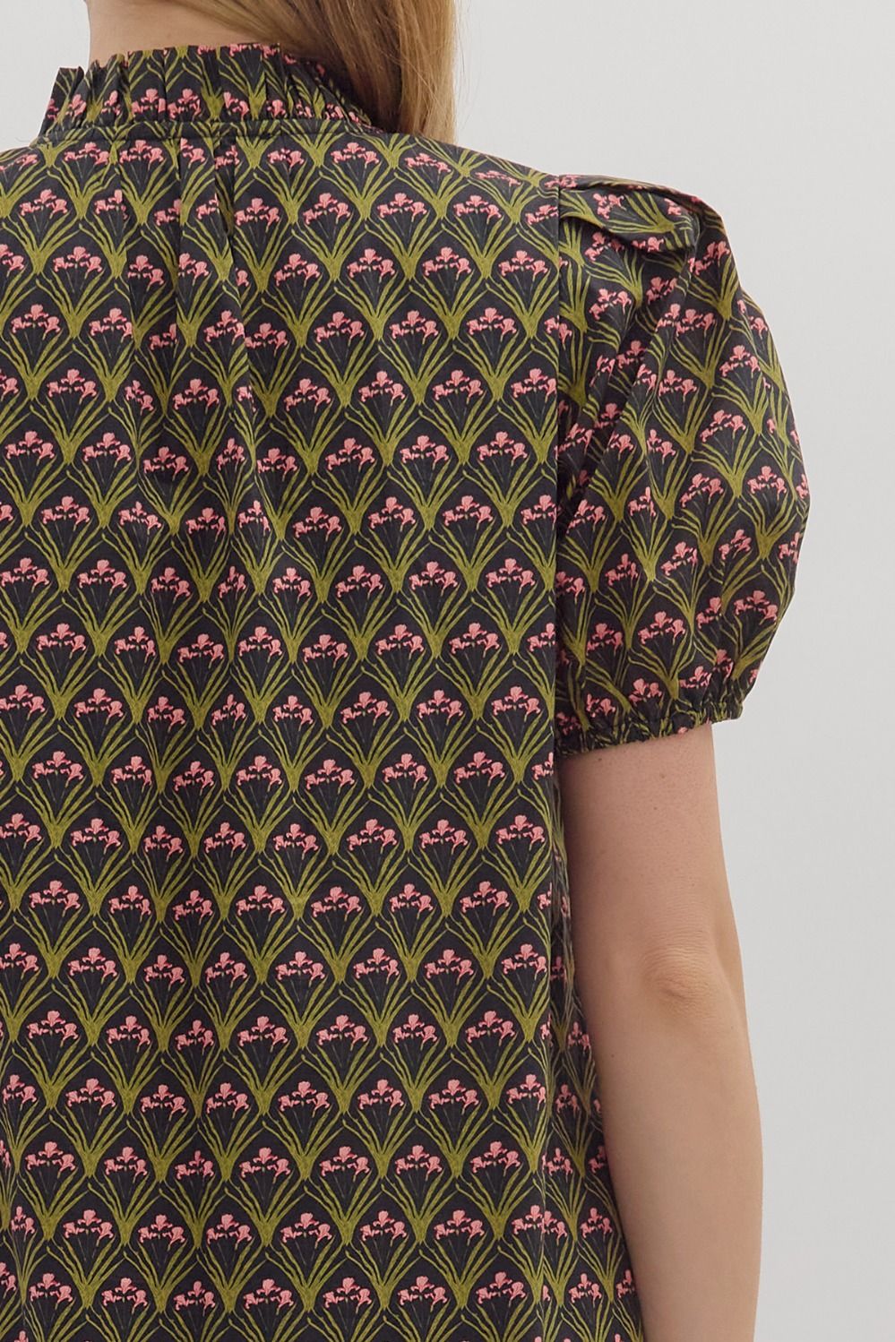 Susie Floral Print Ruffle Hem Midi Dress