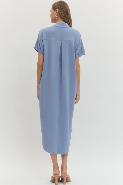 Chambray Butter Soft Midi Dress