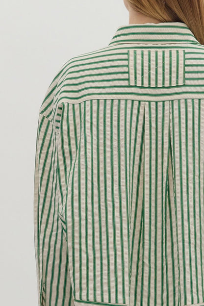 Trish Striped Button Down Shirt