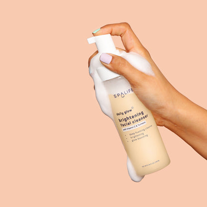 Daily Glow Brightening Foaming Facial Cleanser available in 6.76 fl oz.