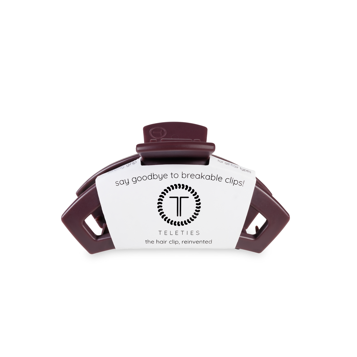 Open Hair Clip | Tiny | Burgundy Bliss