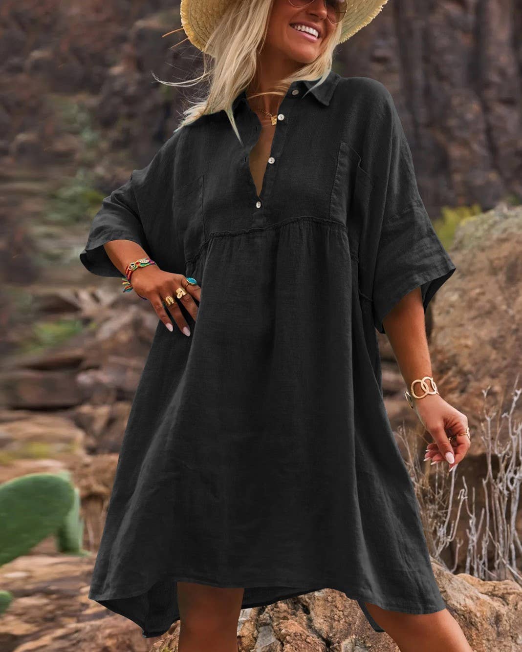 Polo Collared Resort Dress