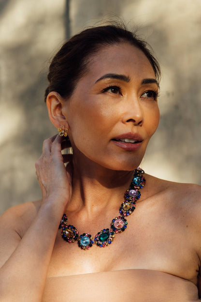 Juliet Necklace: glass crystals on alloy chain. Available in 16", 18", and 20" lengths.
