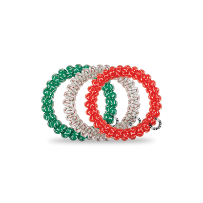 Spiral Hair Coils | Hooked on Christmas Hair Ties