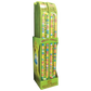 Display box of "World's Biggest Sour Candy Necklace," long multi-colored candies, green packaging. Size not specified.