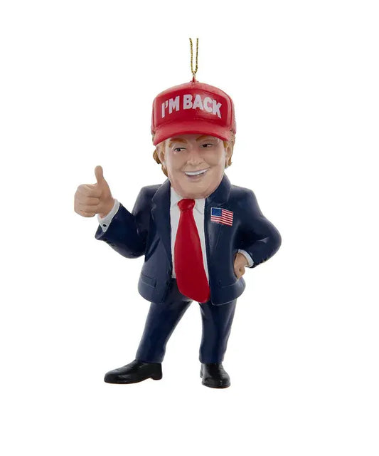 4.75" Resin Trump "I'm Back" Ornament