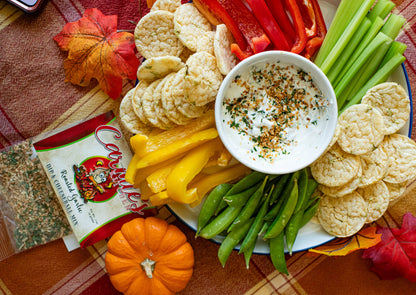 Bowl of dip made with Roasted Garlic Dip Mix, available in 2 oz. and 4 oz. sizes.