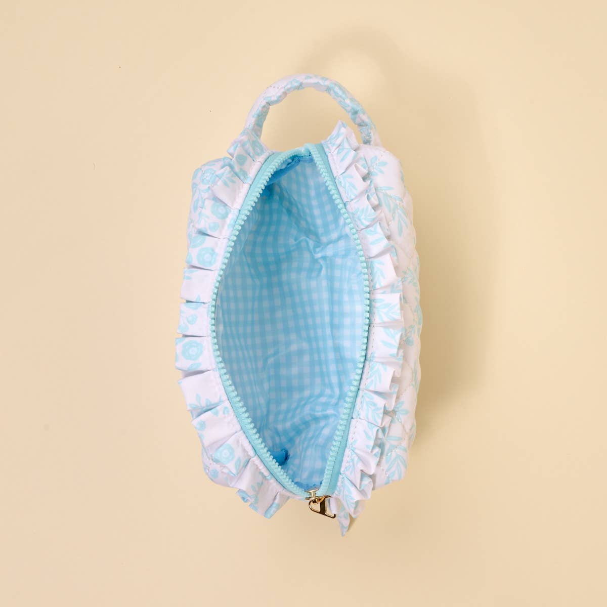 Essentials Quilted Cosmetic Pouch–Mrs. Something Blue