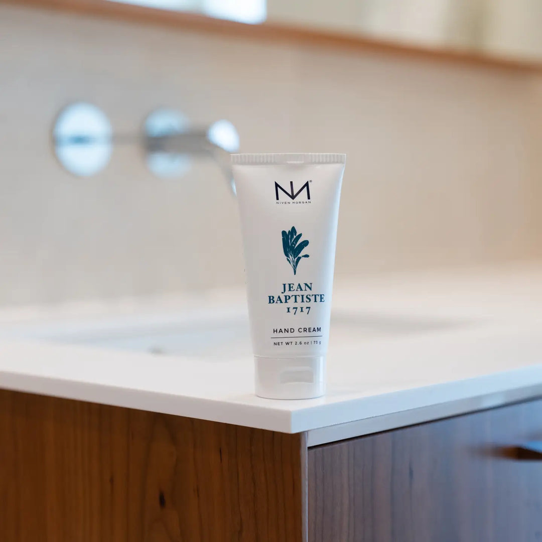 Jean Baptiste Travel Hand Cream, 2.6 oz size, available in travel format.