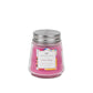 Guava Gloss Petite Candle GLG910575: small glass jar, silver lid, pink wax, "Greenleaf Guava Gloss" label. Size: petite.