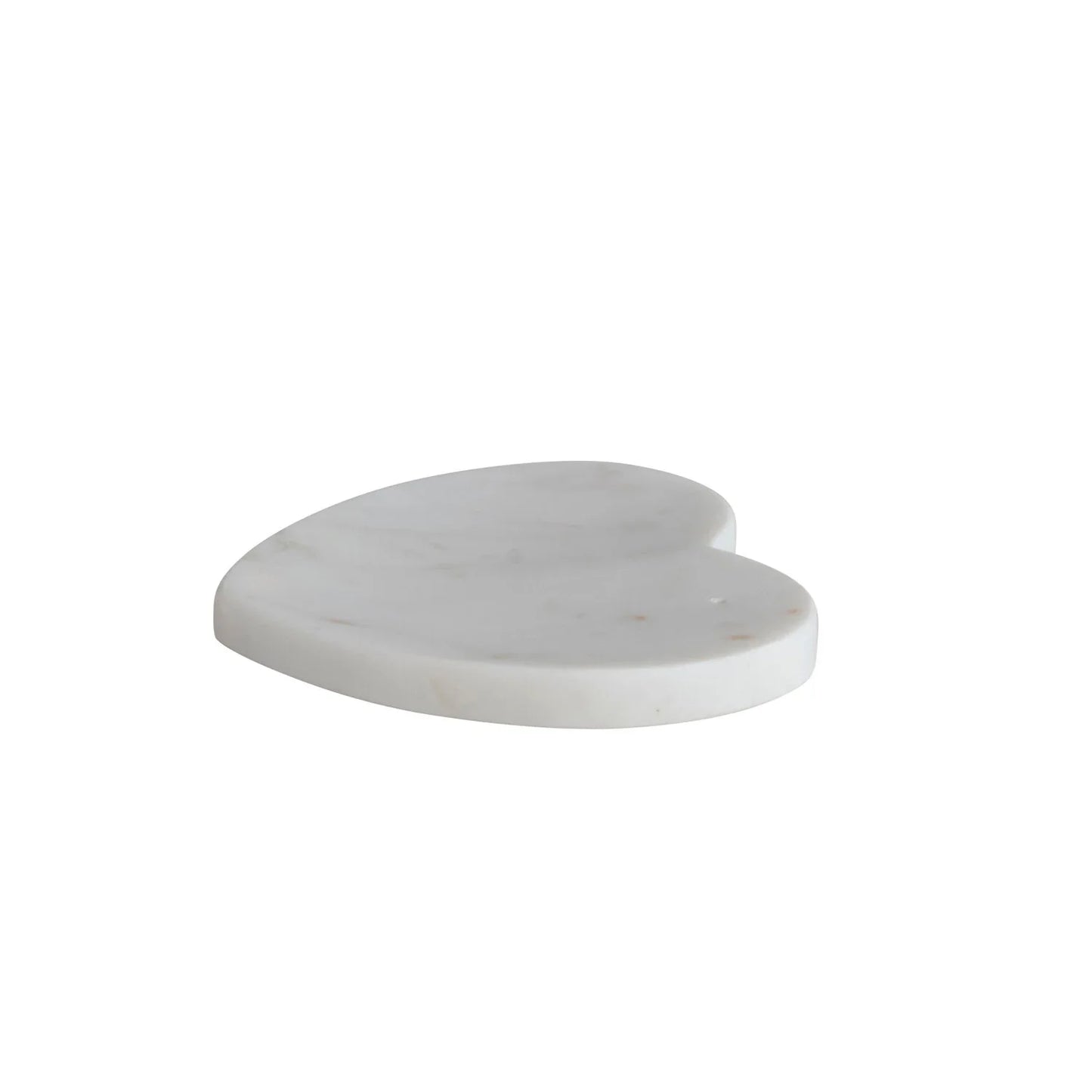 Marble Heart Shaped Dish; available in multiple sizes. Elegant marble design for serving or display.