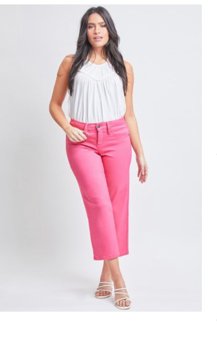 Missy High Rise Hyper-stretch Wide Leg Pant